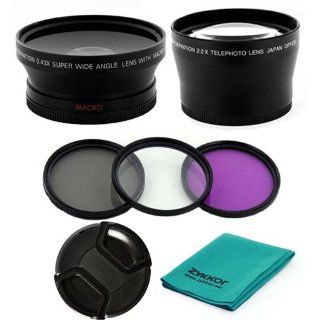 72mm Wide Angle + Macro + Telephoto Lens + UV CPL FLD Filter Kit+ Cap+ Cloth for Sony CYBERSHOT DSC H7 DSC H9 HDR FX1 DSC HX1 HDR FX1000, Sony HXR NX5U HXRNX5U HVR S270 Z1U Z1P Z7U FX1 HVR Z1U H50 A77 HVR Z5 Z5U  Camera Lens Filter Sets  Camera & Pho