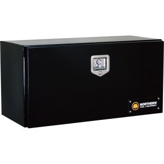 Locking Heavy-Duty Steel Underbody Truck Box — 36in. x 17in. x 18in., Black, Model# 36212736  Underbody Truck Boxes