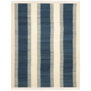 Safavieh Hand woven Navajo Kilim Blue/ Ivory Wool Rug (9 X 12)