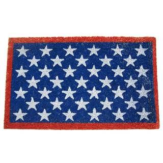 Rubber cal Red White And Blue Patriotic Doormat (18 X 30)