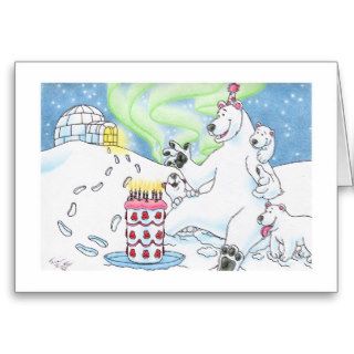 Birthday Polar Bear Card