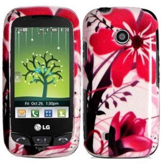 Pink Splash Hard Case Cover for LG Cosmos Touch VN270 Cell Phones & Accessories