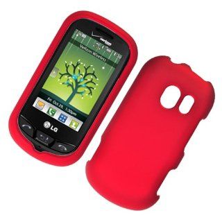 LG Extravert Vn271/An271/Un271 Rubber Case Red 03 Cell Phones & Accessories