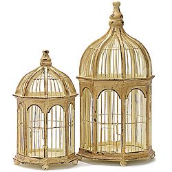 Handcrafted Provence Birdcages (set Of 2)