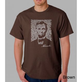 Los Angeles Pop Art Mens Abe Lincoln Cotton T shirt