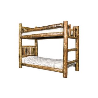 Montana Woodworks® Glacier Country Twin over Twin Bunk Bed with Built