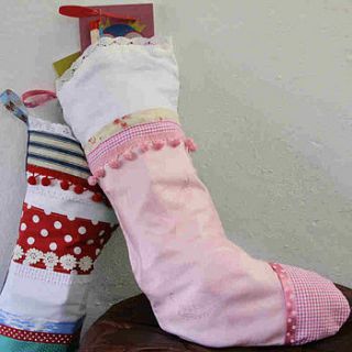 handmade christmas stocking by catkin collection