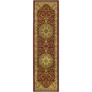 Lyndhurst Collection Traditional Red/ivory Runner (23 X 6)