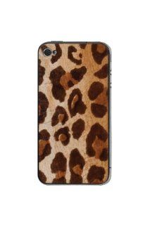 iPhone 4/4S Leopard Pony Hair Leather Back Cell Phones & Accessories