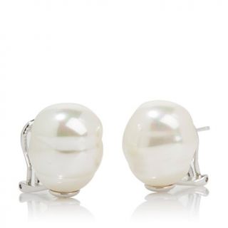 Majorica 14mm Manmade Organic Pearl Stud Earrings