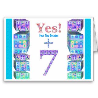 37 47 57 67 77 87 97 Years Young  Happy Birthday Greeting Cards
