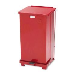 Rubbermaid Rubbermaid Defenders 12 gallon Step Trash Can Red Size 10 14 Gallons