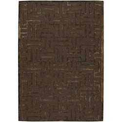 Mandara Brown Hand tufted New Zealand Wool Area Rug (5 X 76)