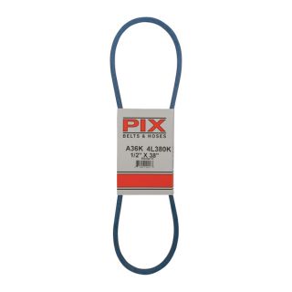 PIX Blue Kevlar V-Belt with Kevlar Cord — 38in.L x 1/2in.W, Model# A36K/4L380K  Belts   Pulleys