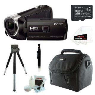 Sony HDR PJ275/B HDRPJ275 PJ275 8GB Full HD 60p Camcorder w/ built in Projector + Sony MicroSD 16GB + Accessory Kit  Sony Video Camera  Camera & Photo