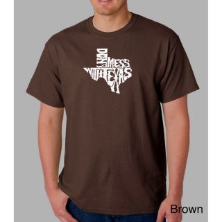 Los Angeles Pop Art Mens Dont Mess With Texas T shirt