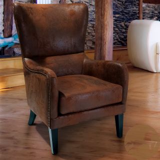 Christopher Knight Home Lorenzo Fabric Studded Club Chair