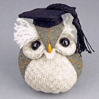handmade graduation owl paperweight by mirjami design