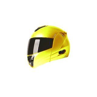 Torc T 22B Interstate Golden Yellow Blinc Bluetooth Full Face Helmet (L) Automotive