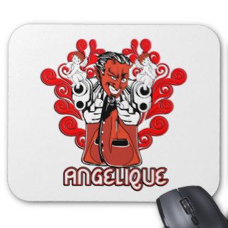 Mousepad  "Angelique, the Devil Made Me Do It"