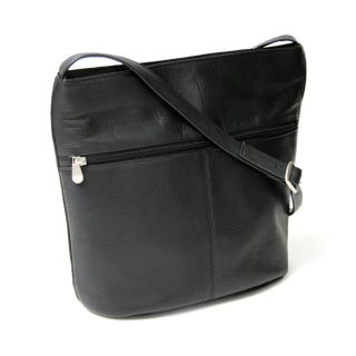 Royce Leather Womens Vaquetta Front Zipper Shoulder Bag