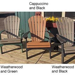 Forever Phat Tommy Two Tone Recycled Folding Adirondack Chair