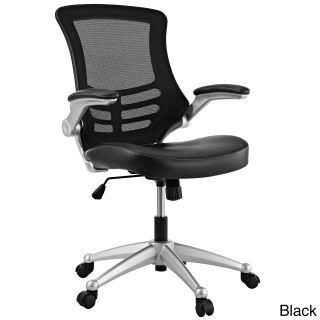 Modway Attainment Black Mesh Back And Leatherette Seat Office Chair
