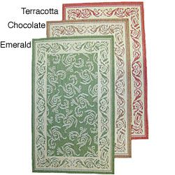 Scroll Polypropylene Rug (5 Round)