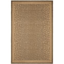 Contemporary Indoor/outdoor Natural/gold Rug (4 X 57)