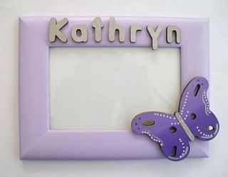 personalised 3d photo frame butterfly by dream scene children's gifts