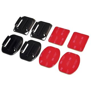 Flat Mounts/ Curved Mounts w/ Adhesive Pads for GoPro Hero 2 Hero 3 Hero 3+ BasAcc Camcorder Accessories