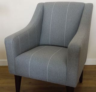camden chair in light grey wool by pieff