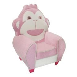 Magical Harmony Kids Pink Cuddle Monkey Chair