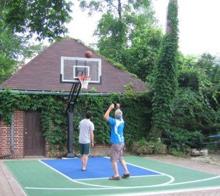 Pro Dunk Gold Best Selling Driveway Basketball Goal Hoop with a High Performance 60 Inch Glass Backboard That Can Be Effortlessly Adjusted Down To an Industry Low 5 Feet  In Ground Basketball Backboards  Sports & Outdoors