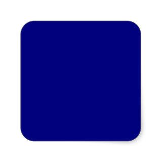 Navy Blue Square Stickers