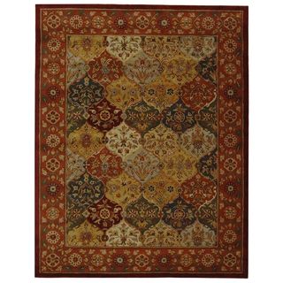 Handmade Heritage Bakhtiari Multicolored/red Wool Area Rug (6 X 9)