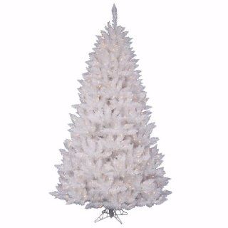 5.5' x 40" Sparkle White Spr 300LED Wht   White Artificial Christmas Trees Prelit