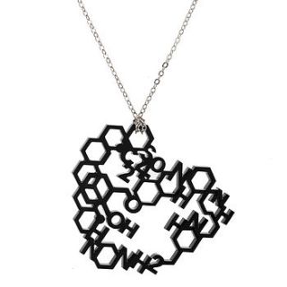 love chemistry laser cut necklace by zelda wong