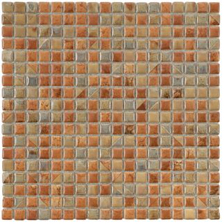 Somertile 12x12 in Samoan 9/16 in Tundra Beige Porcelain Mosaic Tile (pack Of 10)