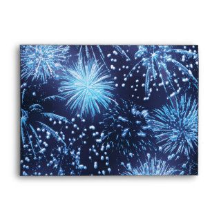 Envelope template   exploding fireworks display