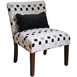 Contemporary Accent Chair With Pillow