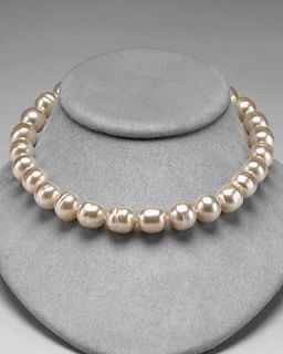 Majorica Baroque Organic Man Made Pearl Necklace, 17"'s