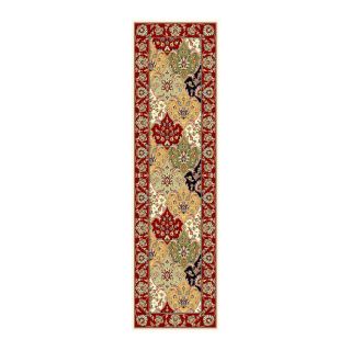 Lyndhurst Collection Traditional Multicolor/red Runner (23 X 8)