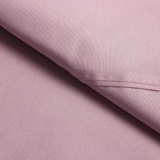 Elite Home Products Classic Percale Oversize Sheet Set Purple Size Queen