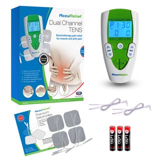 AccuRelief Dual Channel TENS Electrotherapy Pain Relief Unit Chronic Pain Control