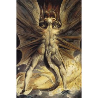 iCanvasArt The Great Red Dragon 1805 1810 Canvas Wall Art by William