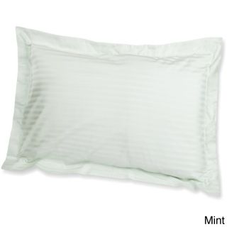 Home City Inc Egyptian Cotton 650 Thread Count Stripe Pillow Shams (set Of 2) Green Size Standard