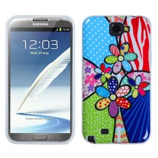 MYBAT Patchwork Flowers Case for Samsung Galaxy Note II T889/ I605 MyBat Cases & Holders