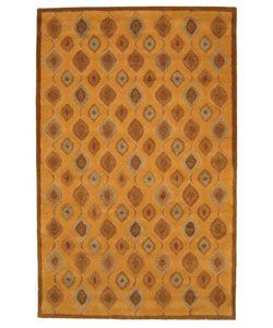 Hand tufted Wool Blocks Rug (5 X 8)