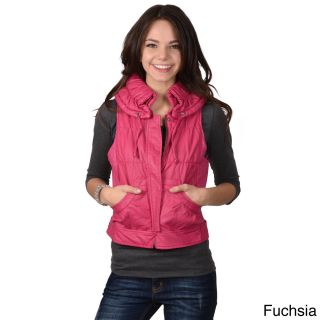 Journee Collection Ci Sono By Journee Juniors Faux Leather Collared Vest Pink Size S (1  3)